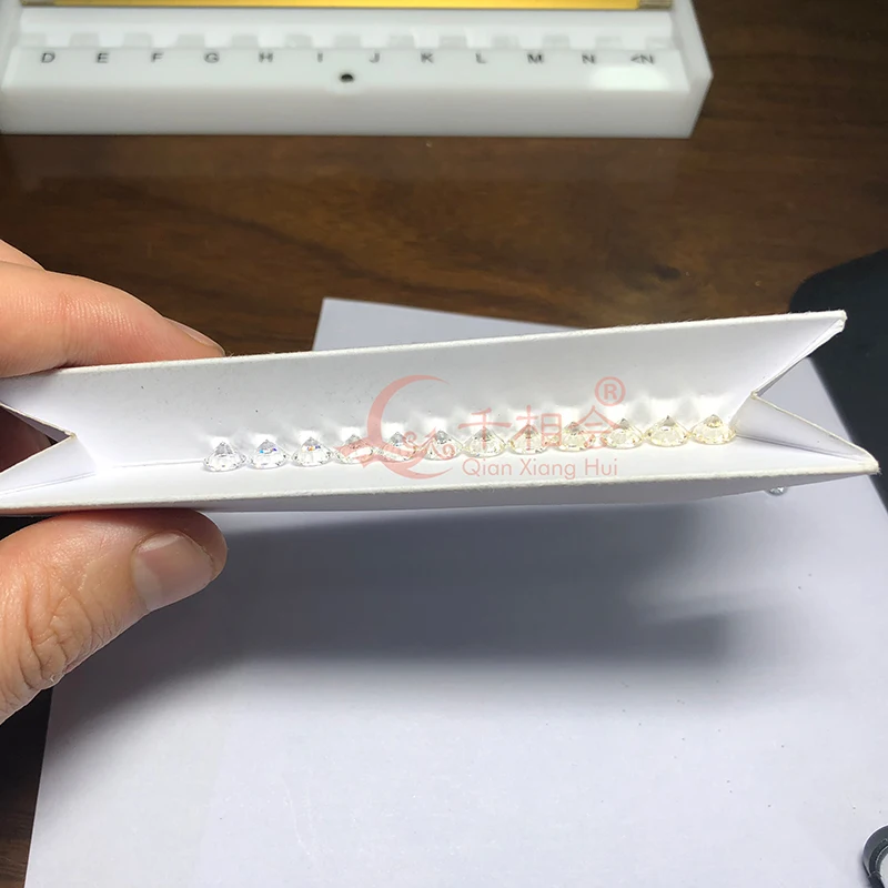 4C Diamond standard Carat weight Color Clarity Cut Scale CZ Master Stone round shape laser cubic zirconia stone tester tools
