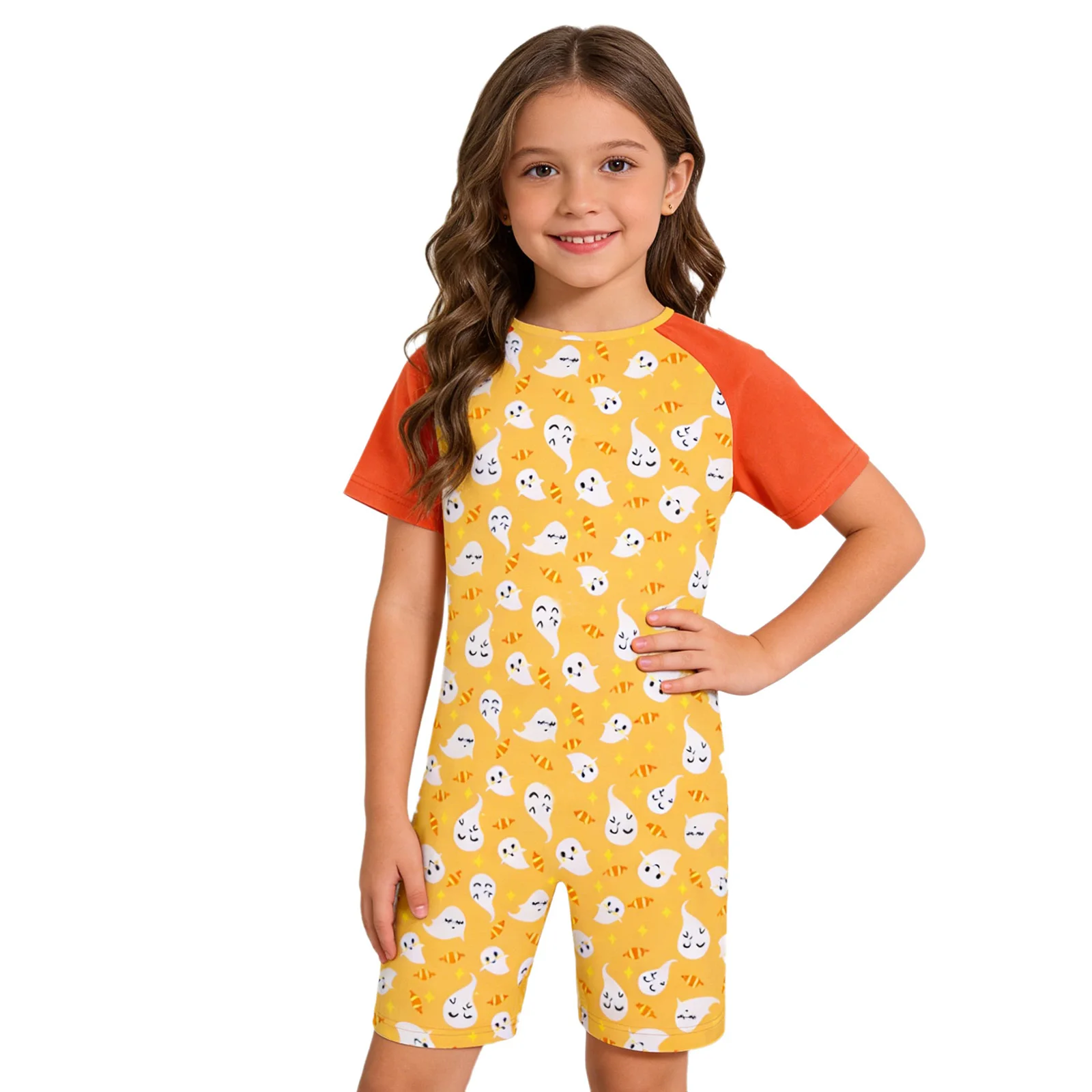 Ropa Adaptada para Niños y Niñas con Necesidades Especiales, Mono de Manga Corta con Cremallera Trasera, para Autismo, Discapacidades, Anti-deslizante