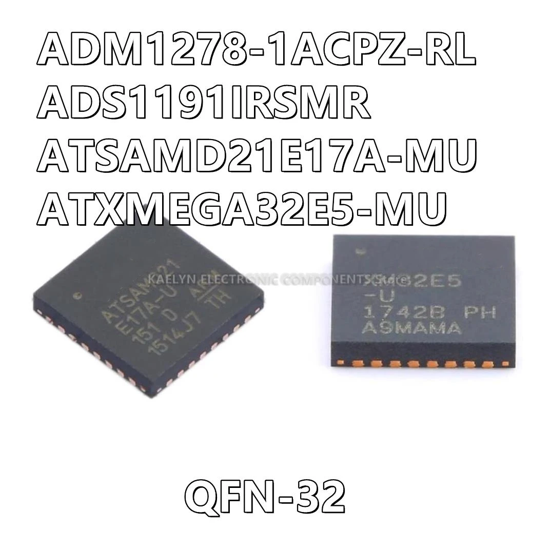 2Pcs/lot ADM1278-1A  ADM1278-1ACPZ-RL  ADS1191IRSMR ADS1191 ATSAMD21E17A-U ATSAMD21E17A-MU ATXMEGA32E5-MU XM32E5-U QFN32