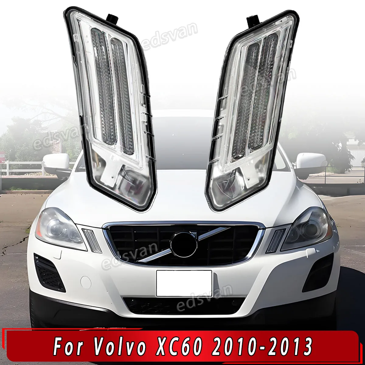 

Для Volvo XC60 2009-2013 DRL дневные ходовые огни светодиодный холодный белый парковочный фонарь передний указатель поворота индикаторная лампа 31290874