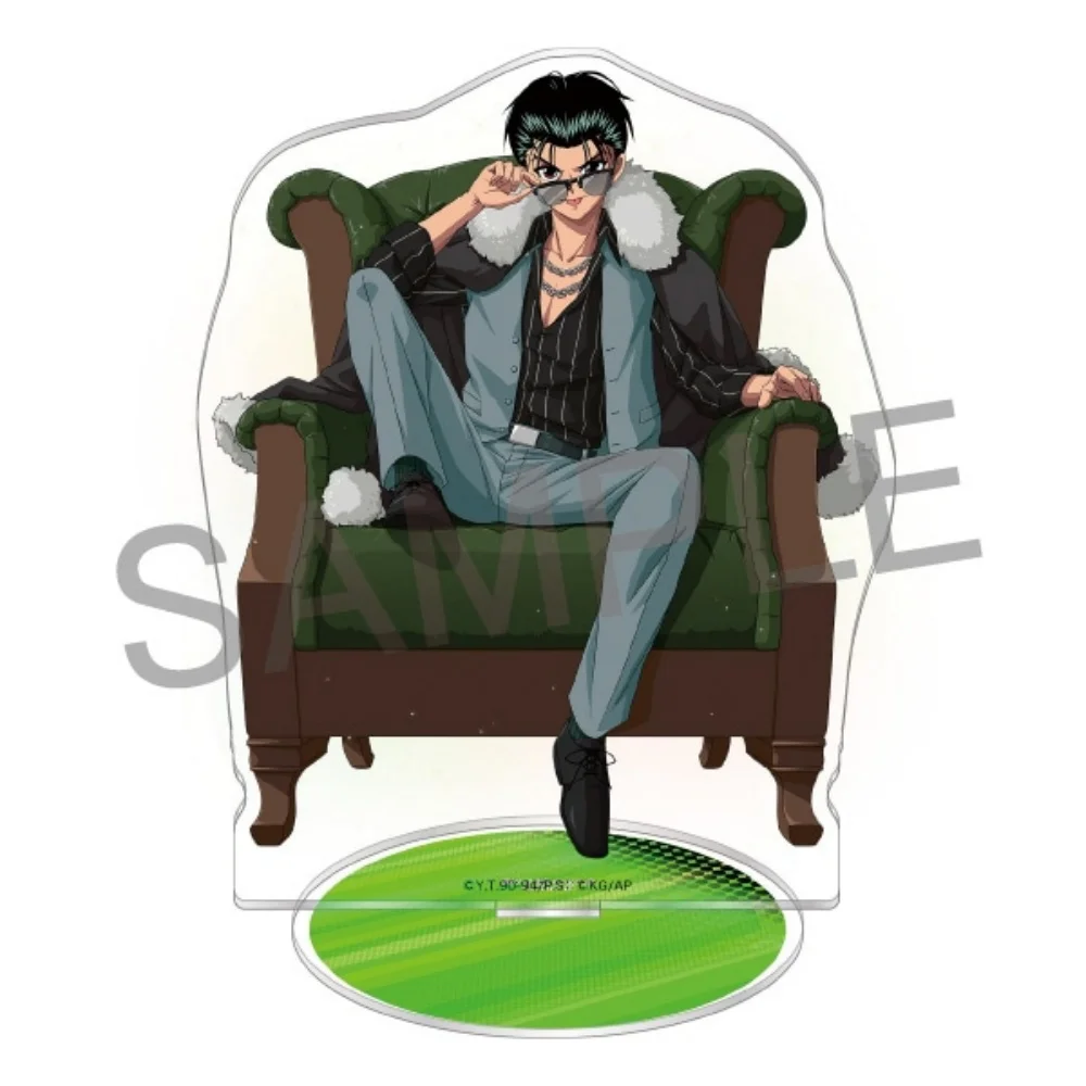 Yu Yu Hakusho Yusuke Kazuma 100% Maji Battle 15CM Acrylic Stand Keychain 2026 New Anime Stand Desktop Decoration Bag Pendant