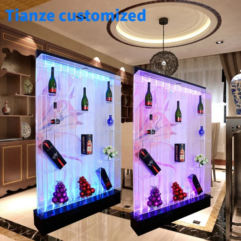 (customized)modern used led bubble wall home bar furniture