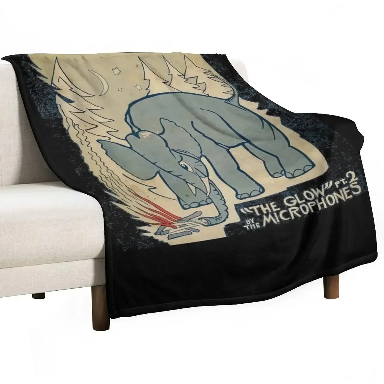 THE MICROPHONES Classic Throw Blanket Kid'S Travel Blankets Sofas Of Decoration Winter beds Furry manga Blankets