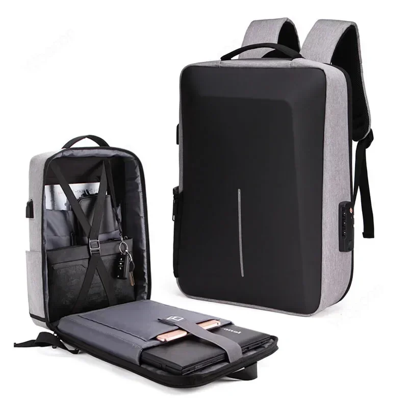 

Laptop Backpack Anti-theft Waterproof School Backpacks with USB Charging Travel Laptop Bag Hard Shell Computer Backpack 17 Inch