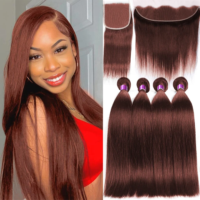 Hair extensions auburn red hotsell