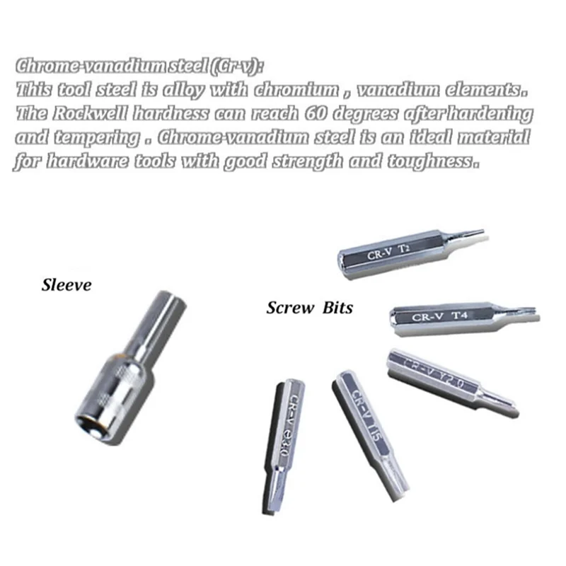 

SYW-64-In-1 Watch Mobile Phone Disassembly Maintenance Tool Chrome Vanadium Steel Screwdriver Set