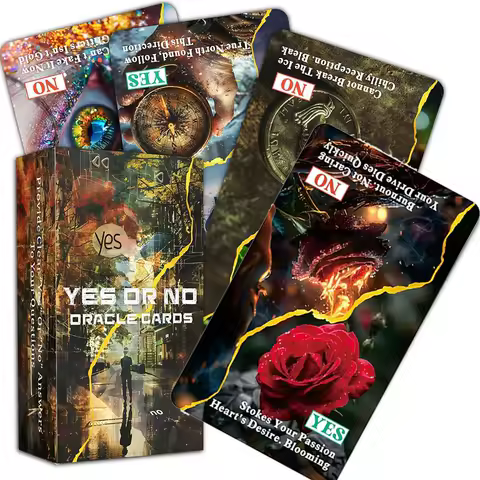 Yes or No Oracle Cards, Clarifying Life Situations Oracle Deck, for Beginners, Simplify Your Decisions Instantly, Tarot Deck