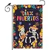 Guitar Sugar Skull Day of The Dead Garden Flag Yard Decor 12x18In llz