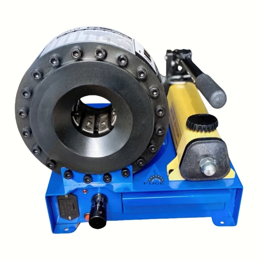 Manual light weight portable hose engraver crimping machine hydraulic hose crimper pressing machine portable pvc machine