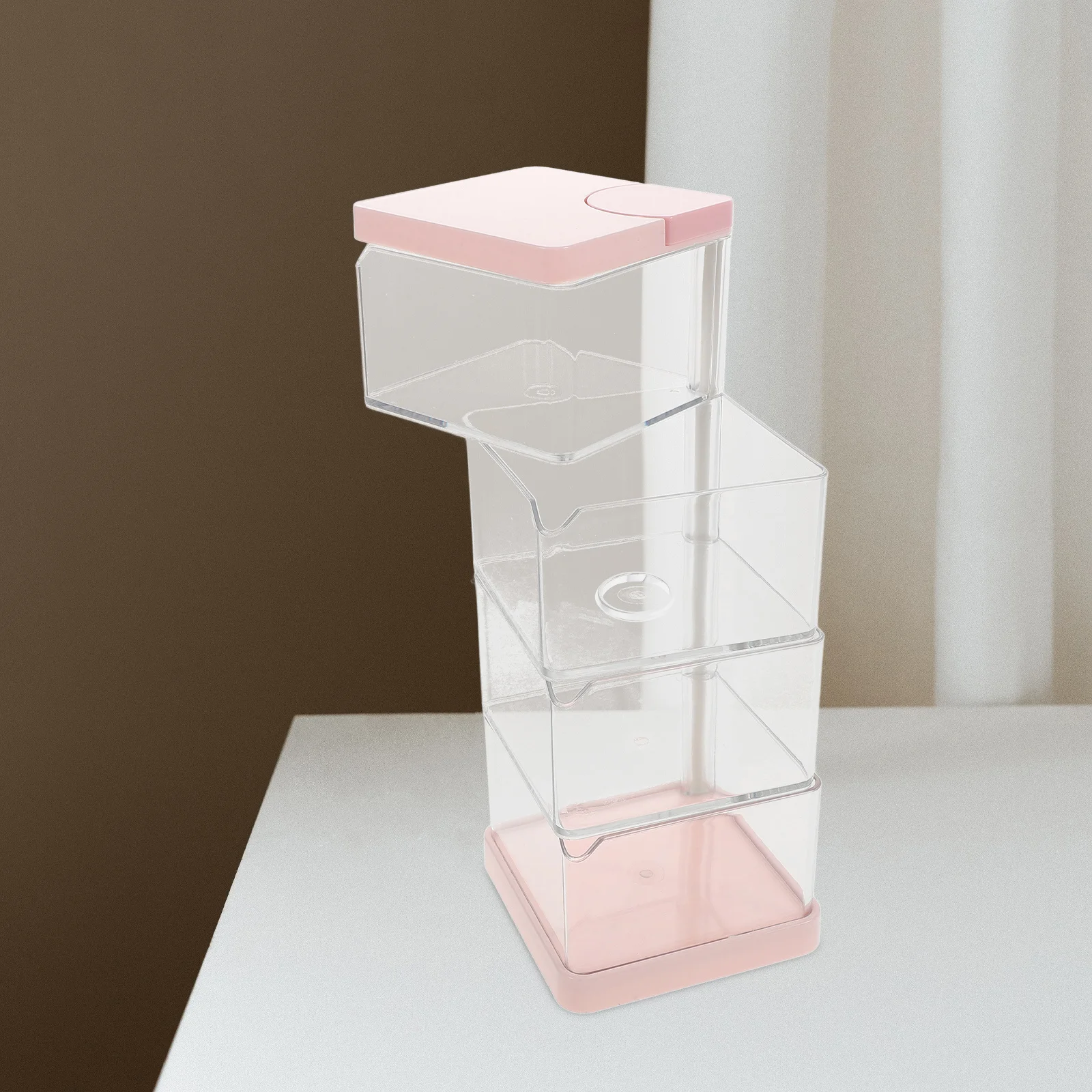

Girls Hair Accessories Storage Box Multi-Layer Desktop Organizer Jewelry Box Portable Earring Storage Case Accessories Organizer