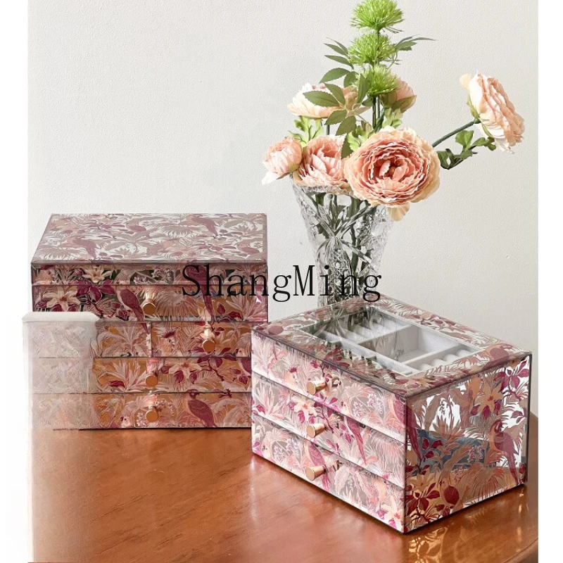 

SM high-end new light luxury jewelry box jewelry storage box high-end exquisite large capacity