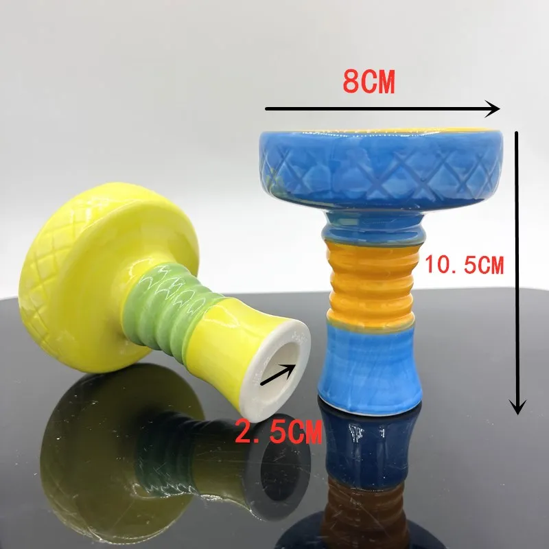 Hookah Ceramic Bowl Deeper Larger for Shisha Tobacco Holder Head Narguile Sheesha Accessories