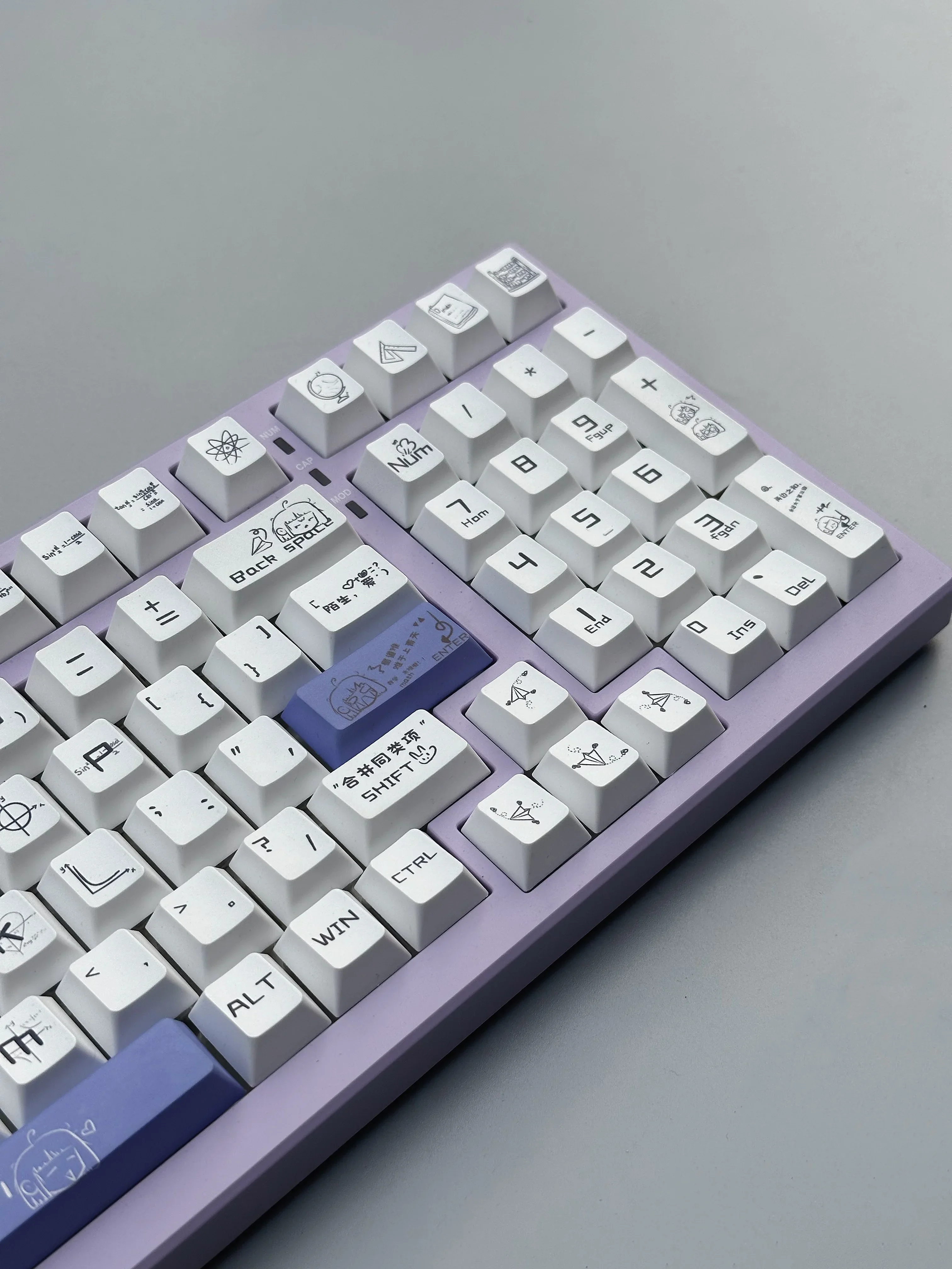 Original factory height small full set, sublimation process PBT material keycap