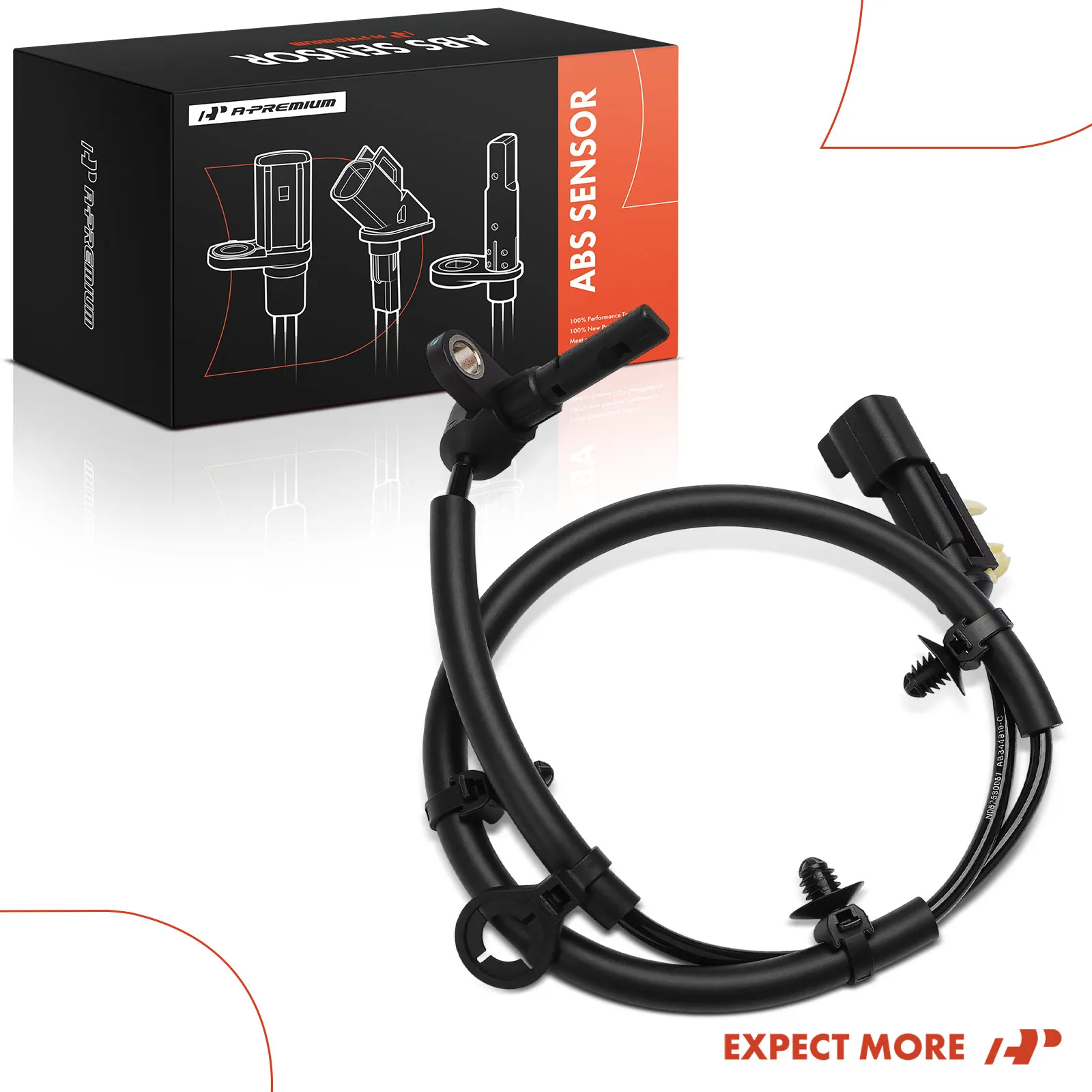 A-Premium Rear Driver or Passenger Side ABS Wheel Speed Sensor for Chevrolet Equinox 2022-2024 GMC Terrain 2022-2024 7