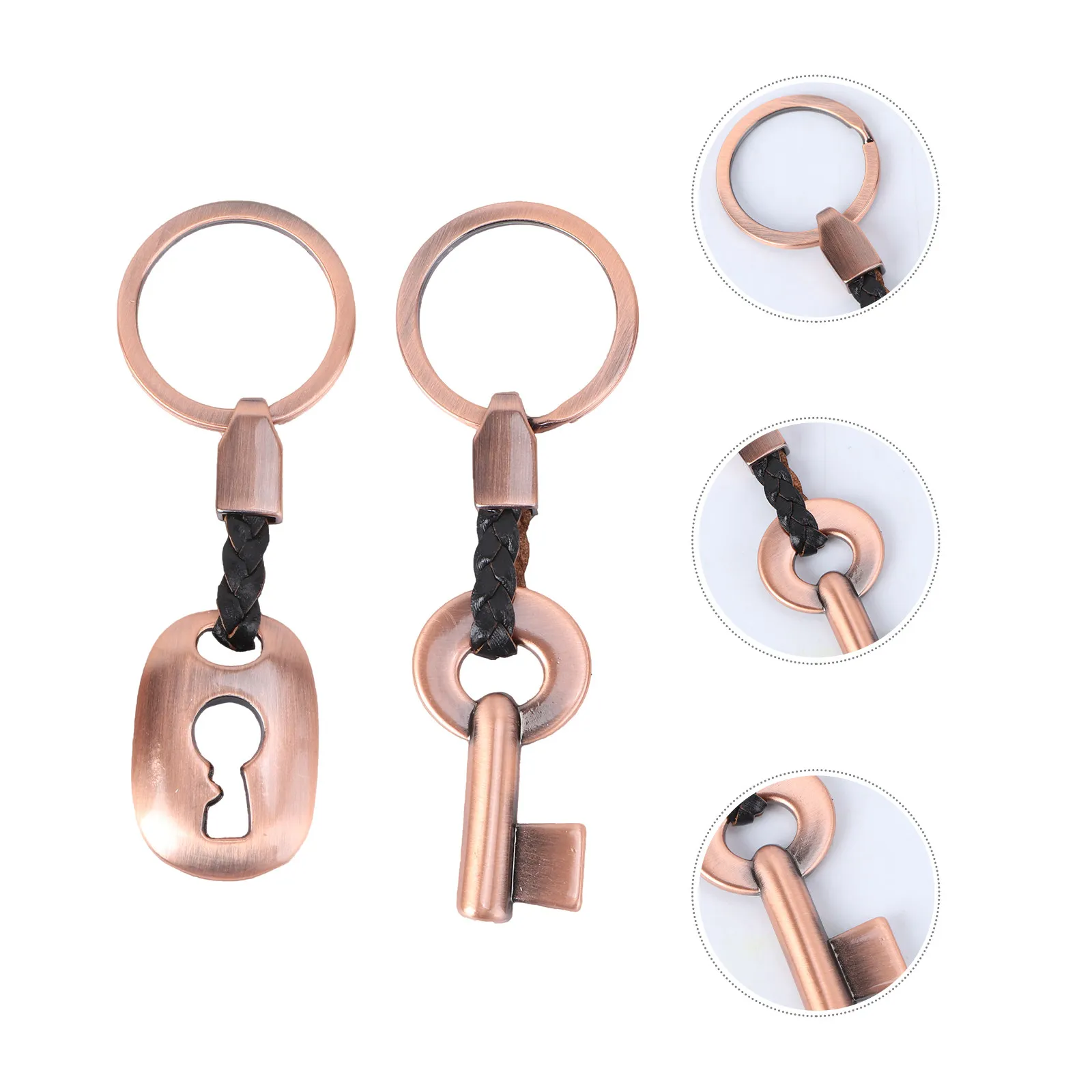 2Pcs Keyring Couple Creative Fashion Personalized Photo Keychain Gift for Wedding Birthday Anniversary Graduation