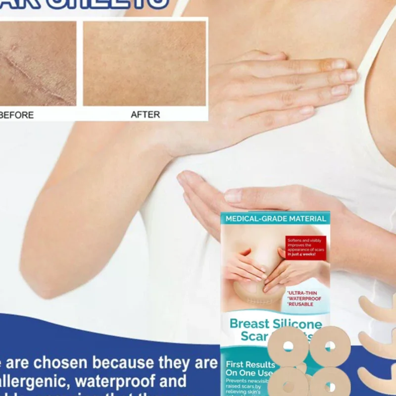 Reusable Silicon Gel Invisible Stickers Circular Arc Chest Invisible Concealer Scar Repair Patch Tattoo Flaw Conceal Tape