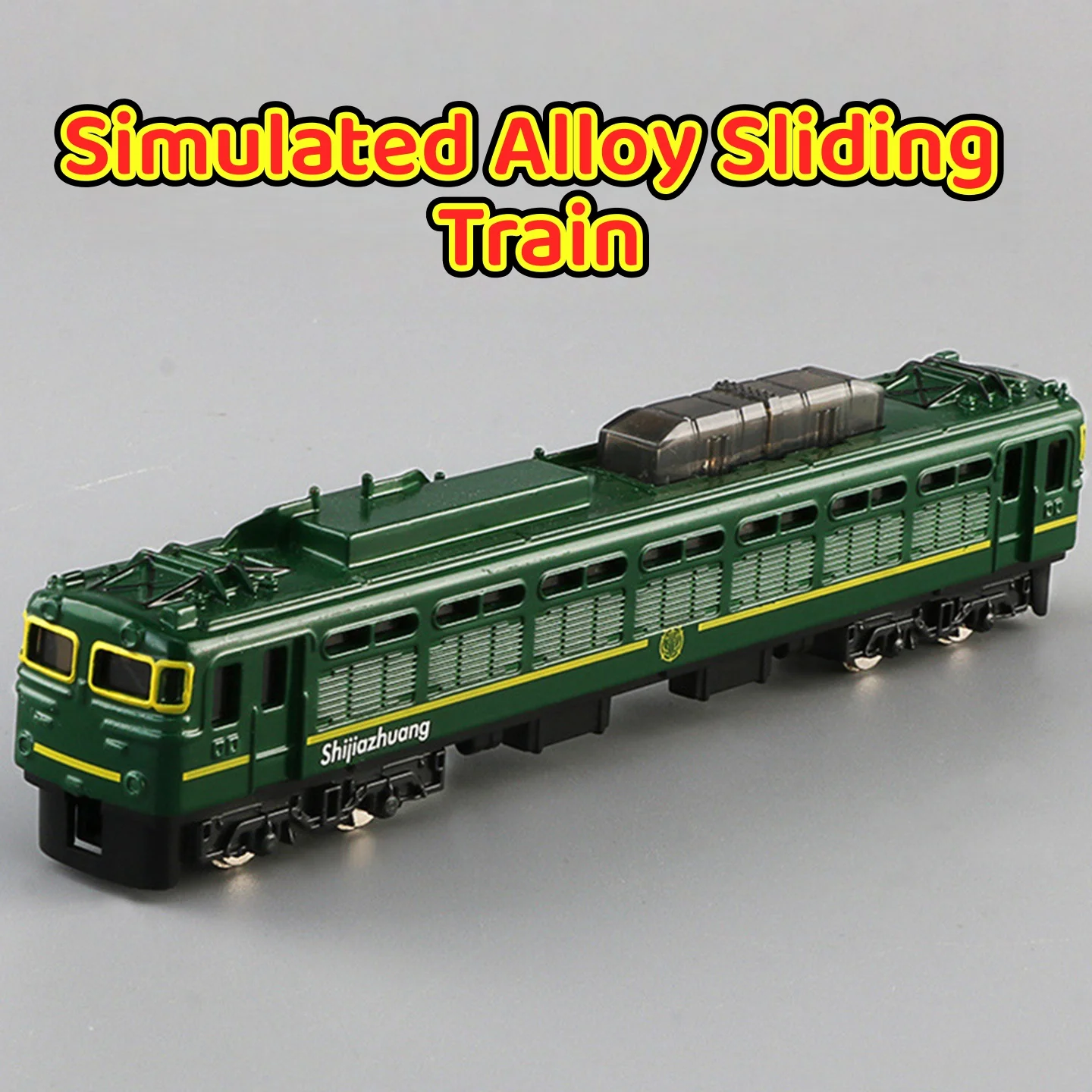 سبيكة الرجعية الحنين الأخضر قاطرة عالية السرعة السكك الحديدية نموذج الوئام محاكاة مترو الانفاق Shinkansen البخار انزلاق قطار صغير #1