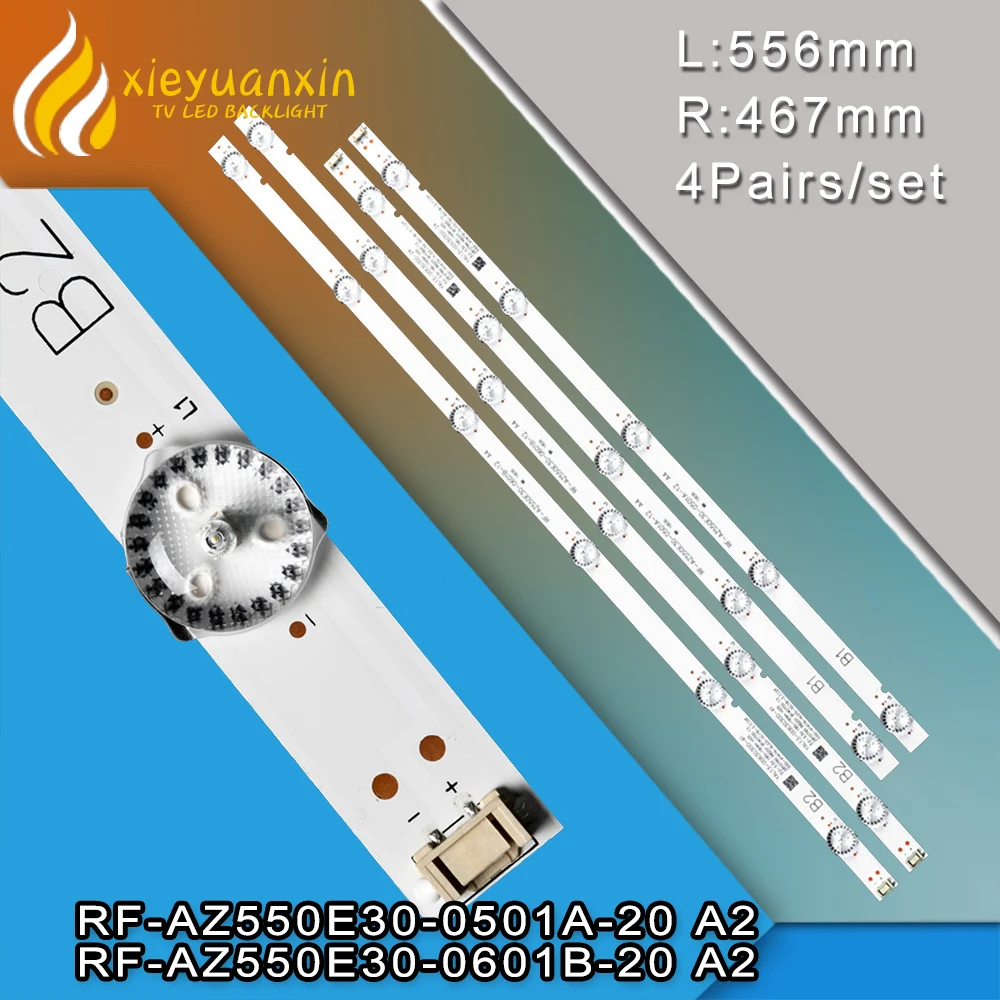 

4Pairs/set 55inch LED Backlight Strip for Skyworth 55'' 6+5led AZ550E30 55L3750VM 55E388G 55M9 55UJ6200 55U5A 55UJ620 LC550EGJ