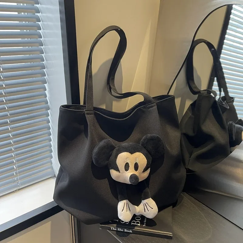 

Disney Mickey Mouse Large Capacity 2024 New Cartoon Mickey Casual Shoulder Bag College Students Tote Bag Birthday Christmas Gift