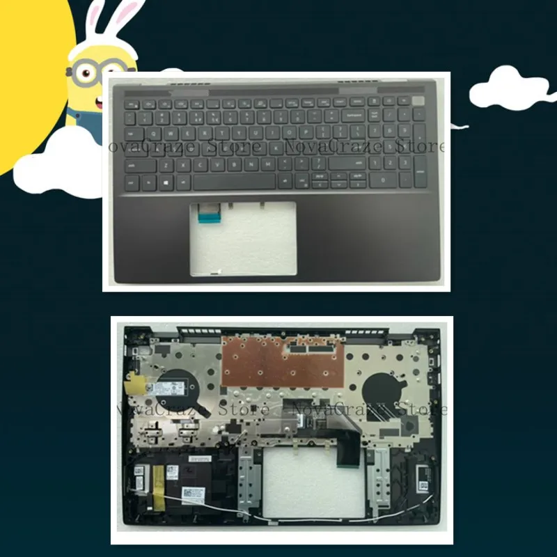 

08DX59 NEW For Vostro 7500 V7500 Palmrest Cover C Shell Keyboard