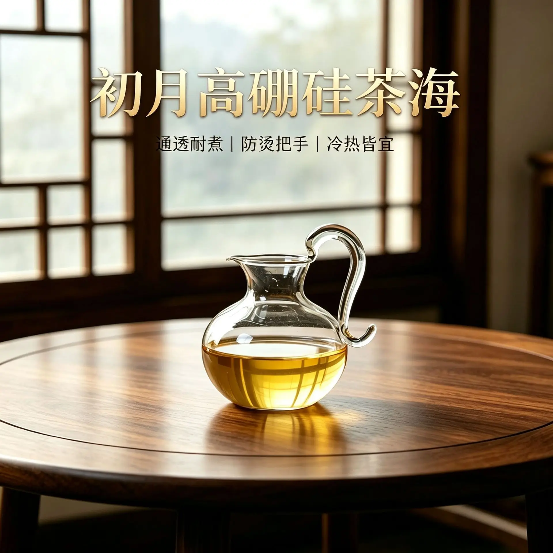 Glass Fair Cup High Borosilicate Heat-resistant Tea Serving Utensils High-end Heatable with Handle Even Cup Tea Sea