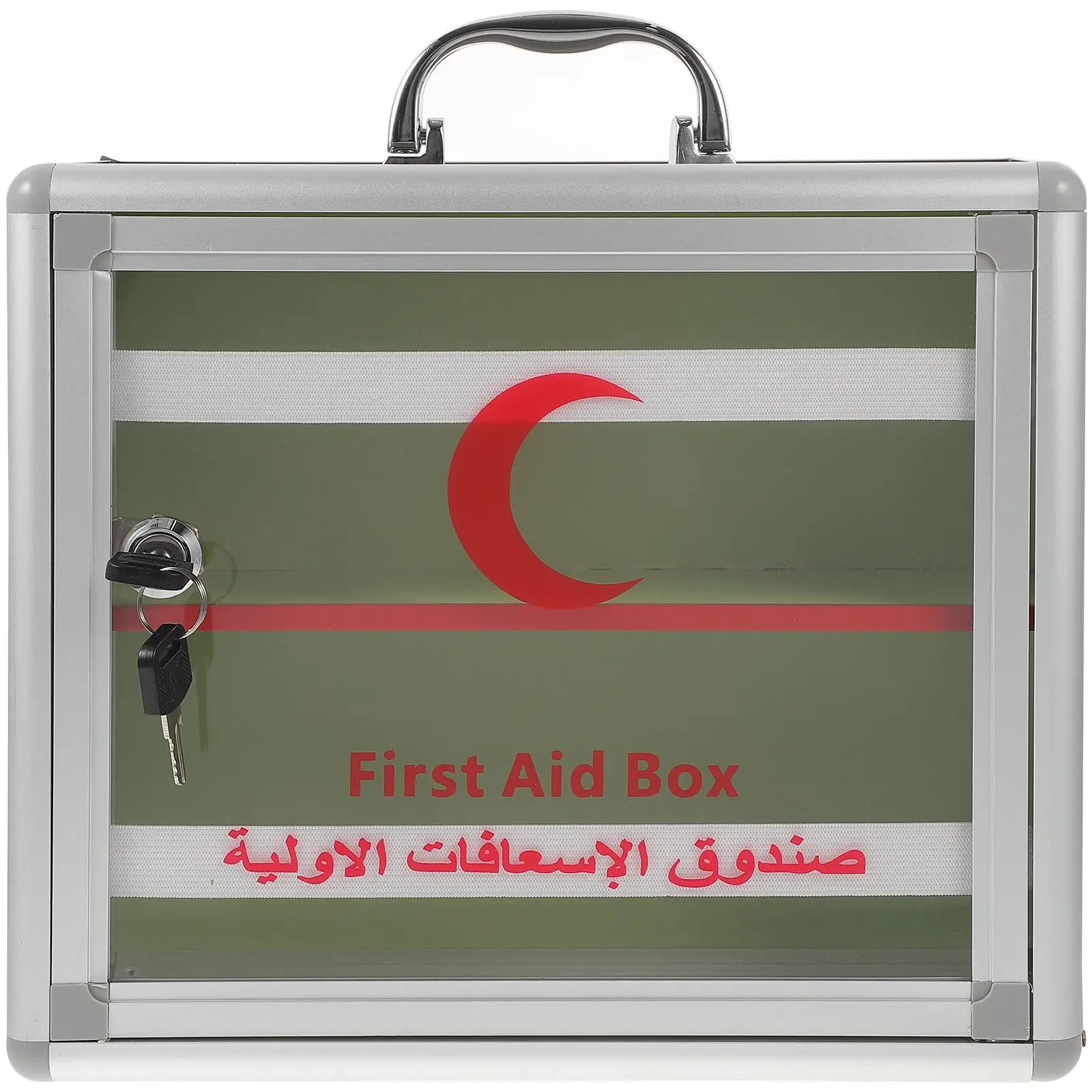 

Bento First Aid Kit for Car Lockable Storage Containers Wall Hanging Professional Medicine Case Supplies