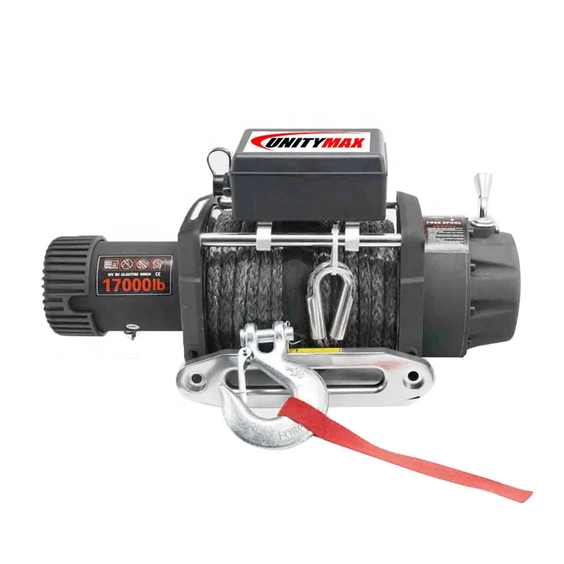 

17000 Lbs Electric Winch 4X4 Winch 12VDC With Synthetic Rope