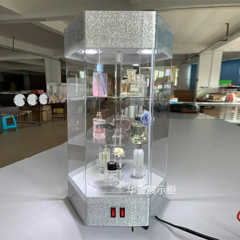 Cosmetics jewelry jewelry display case acrylic boutique perfume watch accessories rotating display stand table