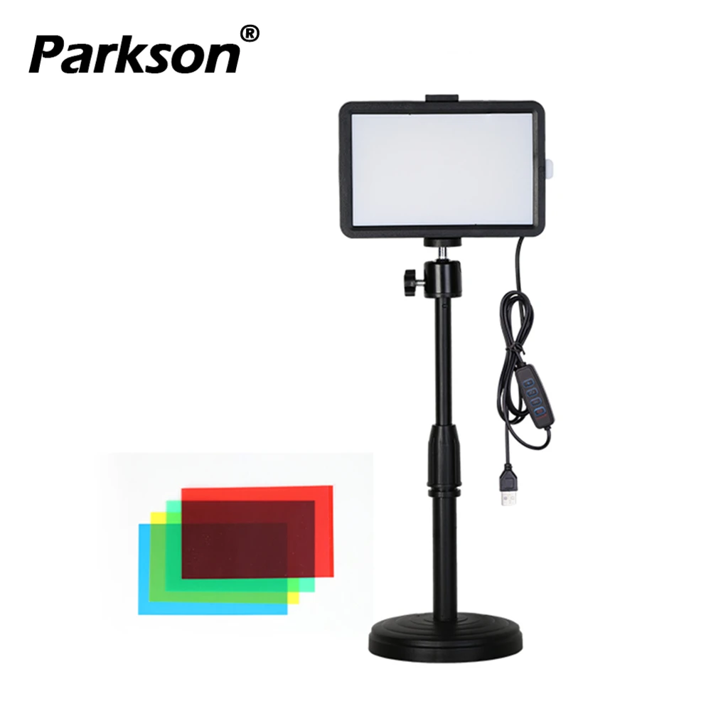 USB 5V LED Fill Light Panel 6inch Square Beauty Lamp for Live Streaming Video Color Background Live Broadcast Photography Tablet