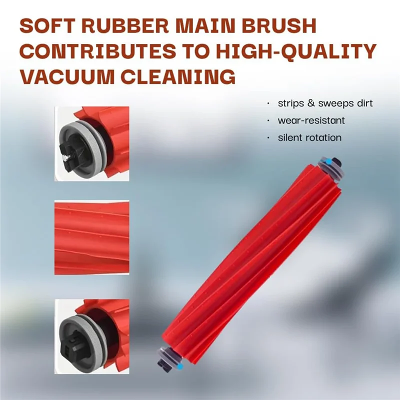 M17K-22Pcs استبدال جزء ل Roborock S7 ، S7 + ، S7 MAXV ، S7 MAXV زائد أجزاء المكنسة الكهربائية الجانب الرئيسي فرشاة تصفية ممسحة القماش