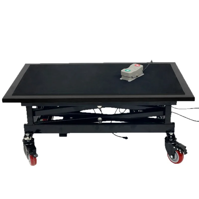 25 years of new electric hydraulic lifting stool thickened folding mobile indoor decoration tiling lifting stool machine