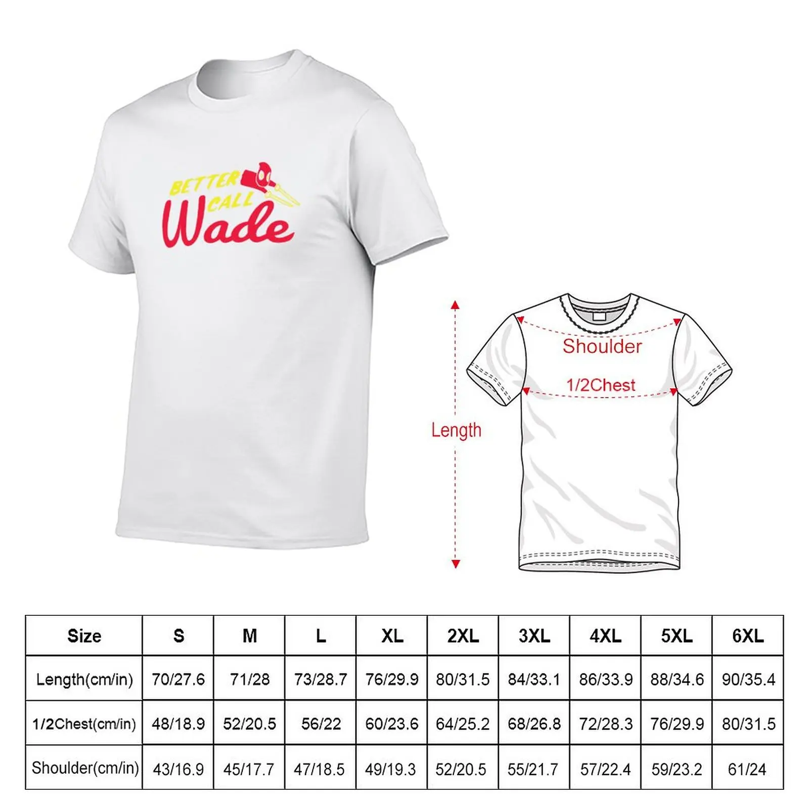 تي شيرت Better Call Wade تي شيرت أنيمي تي شيرت كبير الحجم للرجال 100% قطن ماركة فاخرة تي شيرت