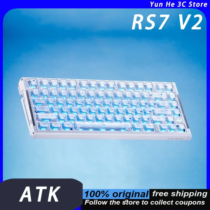 Teclado ATK RS7 V2 com Switch Magnético, Compatível com Desktop Universal, Estilo Saipengbok Personalizável para Jogos e Esports