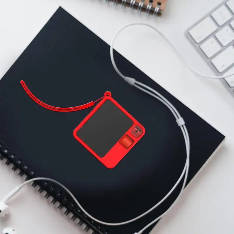 Funda protectora para cámara inteligente, funda de cobertura completa de silicona, Protector de cubierta a prueba de golpes con cordón para cámara, dispositivo inteligente para niños