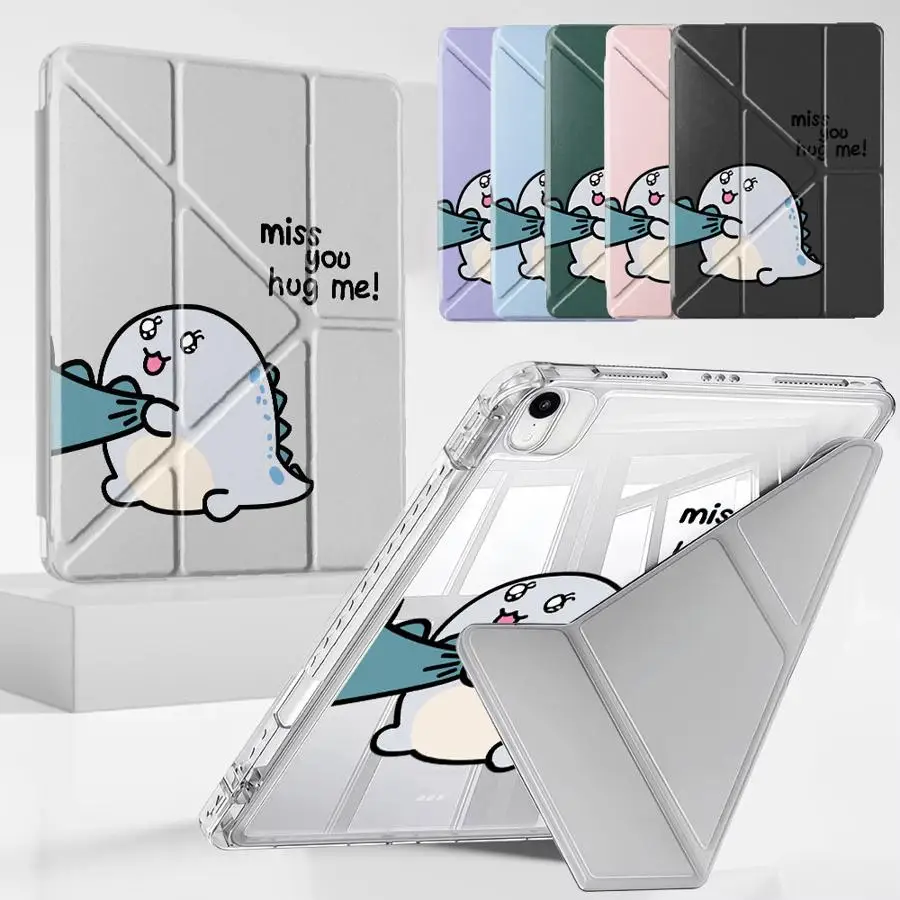 

Милый чехол-держатель с мультяшным динозавром для планшетов iPad Mini 6 7 Air 4 5 M3 M2 M4 11 дюймов Pro 2025 Pro 11th 10th 9th 8th 7th