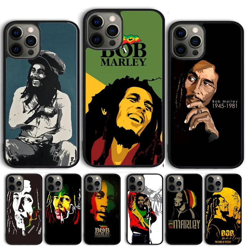 Bob Marley Quotes Rasta Reggae Phone Case Cover For iPhone 15 16 11 13 14 Pro Max 12 mini Plus X XS Max XR Fundas