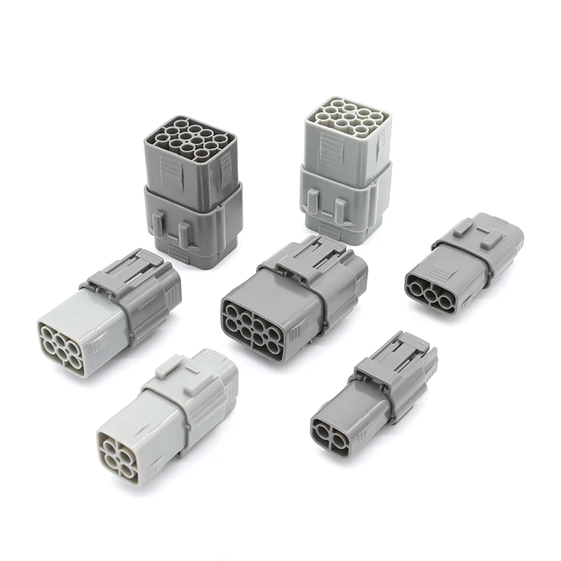 Factory Wholesale 2/3/4/6/8/10/12Pin  2.2mm  6195  Male female Auto Waterproof Connector 6195-0006 6195-0003 6195-0024 6195-0021