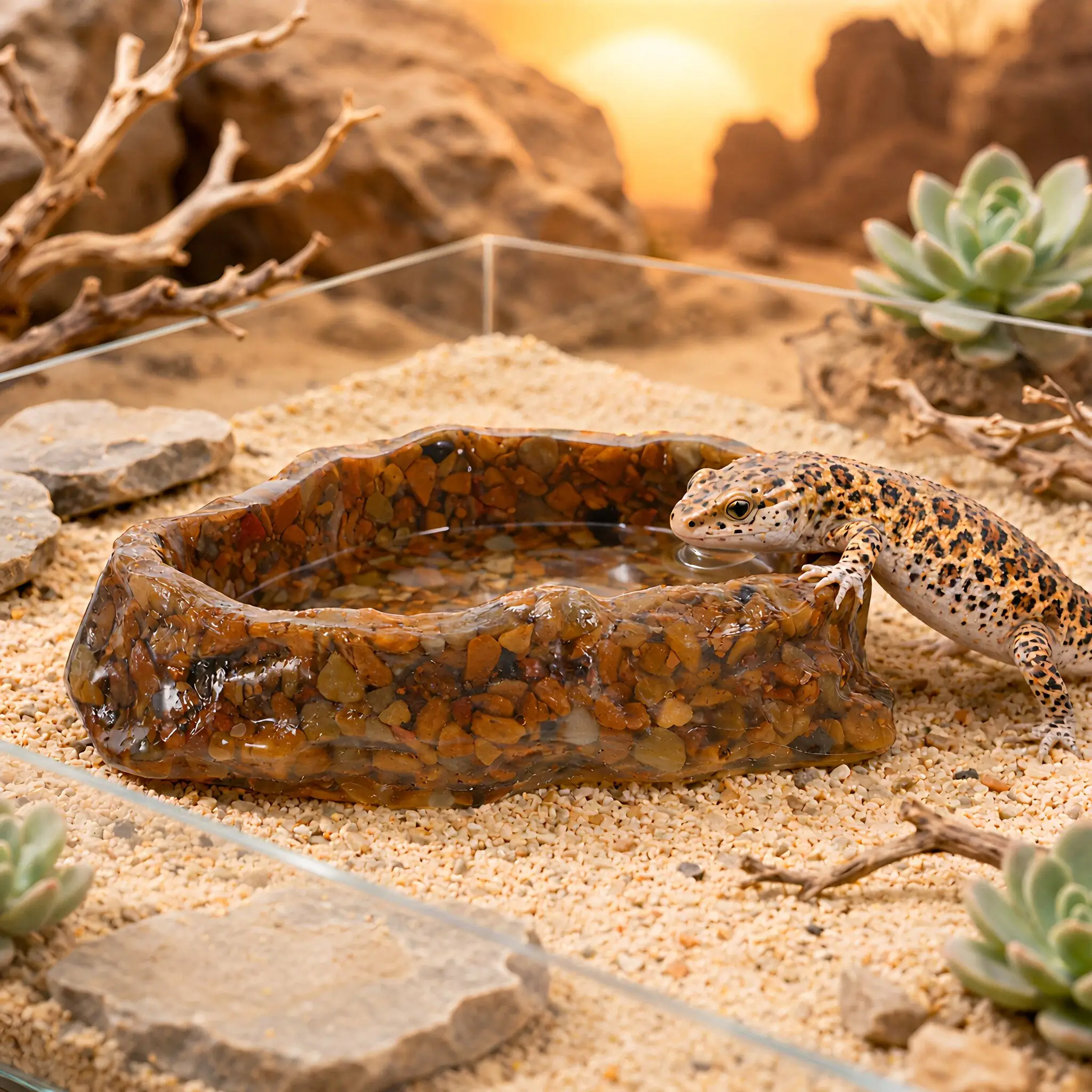 Plato de Agua para Reptiles Pe - Water Dish Reptile reseña y precio