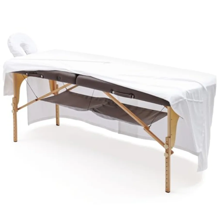 

Massage Table SkirtMassage Face Rest Cover and Massage Table Under Storage 3pcs Set SPA Bed Cover Bed Valance Soft and Stretcha