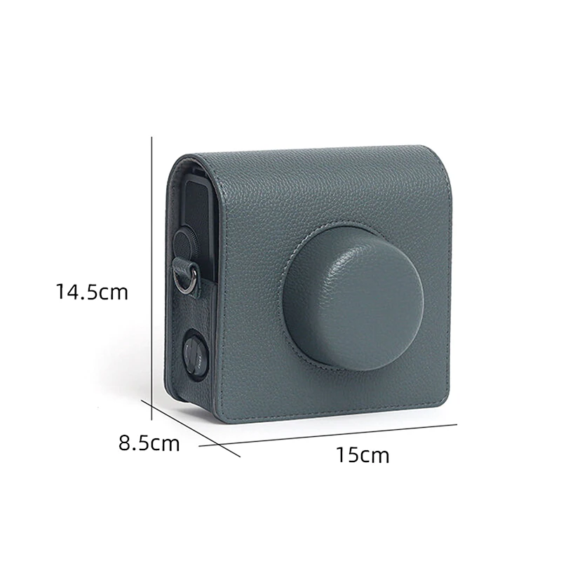 For Instax Wide Evo Camera Retro Camera Bag Protective Case PU Leather Cover With Shoulder Strap Storage Protective Bag