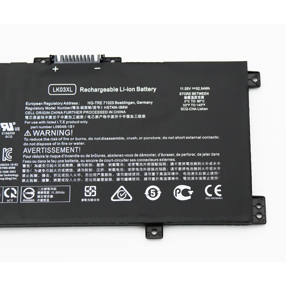 Imagem -03 - Original Genuíno Lk03xl 11.55v 55.8wh Bateria do Portátil para hp Envy X360 15-bp 15-bq 17m Hstnn-ub7i L090491b1 916814 855 Novo