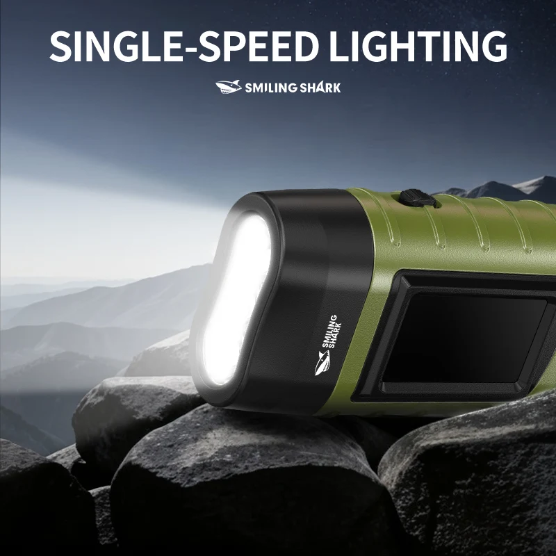 1PC Torcia a LED Torcia solare a manovella Flash Light Mini portachiavi super luminoso Facile da trasportare per emergenza esterna YJ-D295