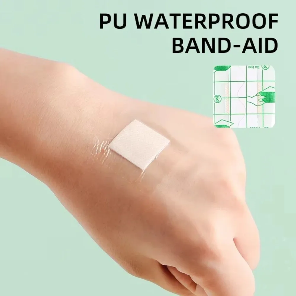

20pcs Disposable PU Disposable Swimming Patch Breathable Square Transparent Swimming Patch Adhesive Waterproof Sticker Skin Care