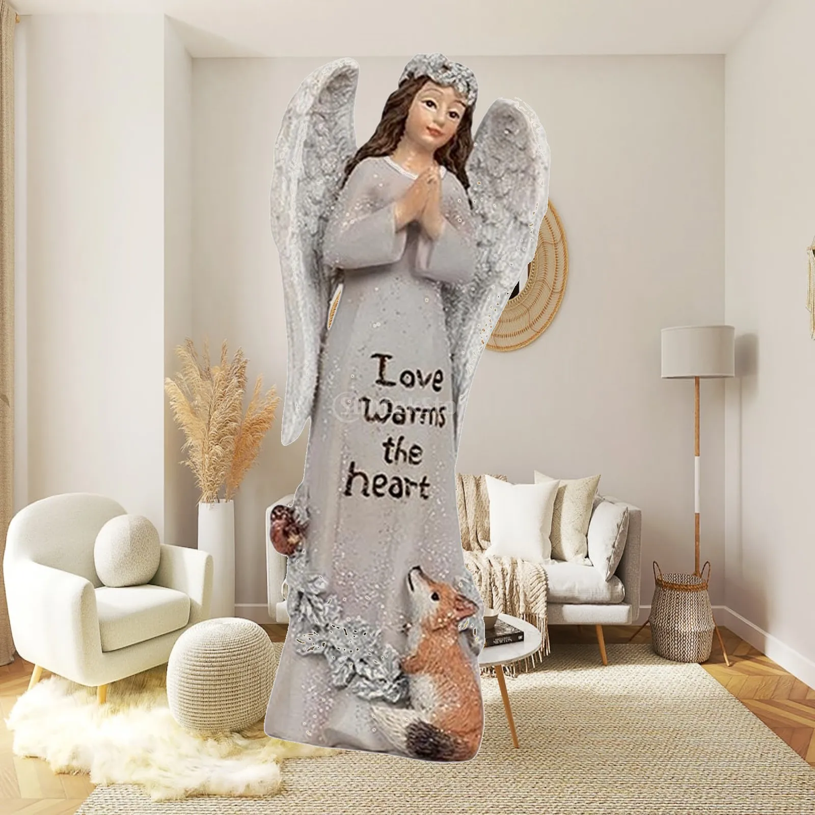 Angel Figurine Desktop Ornaments Hand Painted for Home Accents Collection