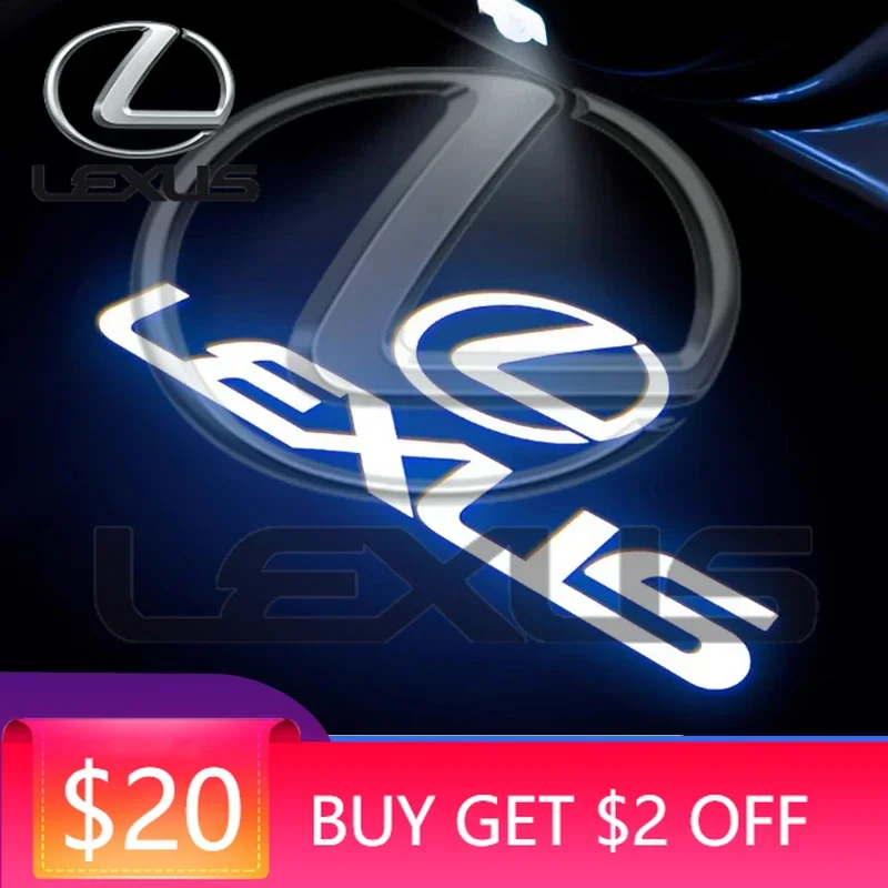 

Светодиодные проекторы-эмблемы (2 шт.) для дверей автомобиля Lexus F SPORT ES RX NX LS UX LM LX GX LC RZ IS CT GS RC HS S