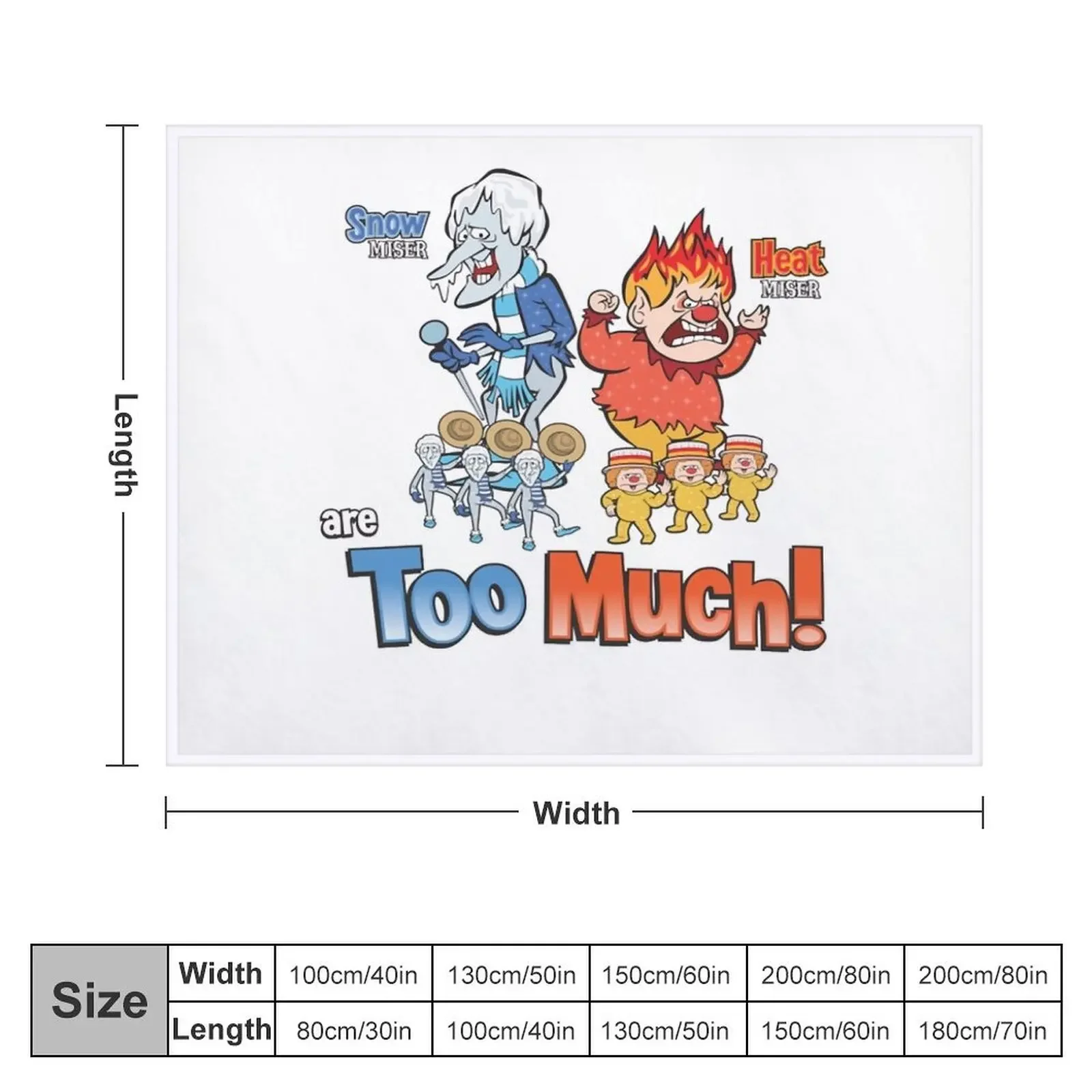 Miser Brothers - Too Much! Classic Throw Blanket Softest christmas decoration christmas gifts Soft Blankets