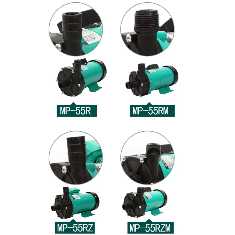 MP-55R.RM.RZ.RZM Magnetische Antriebs-Umwälzpumpe aus technischem Kunststoff mit korrosionsbeständigem Laufrad