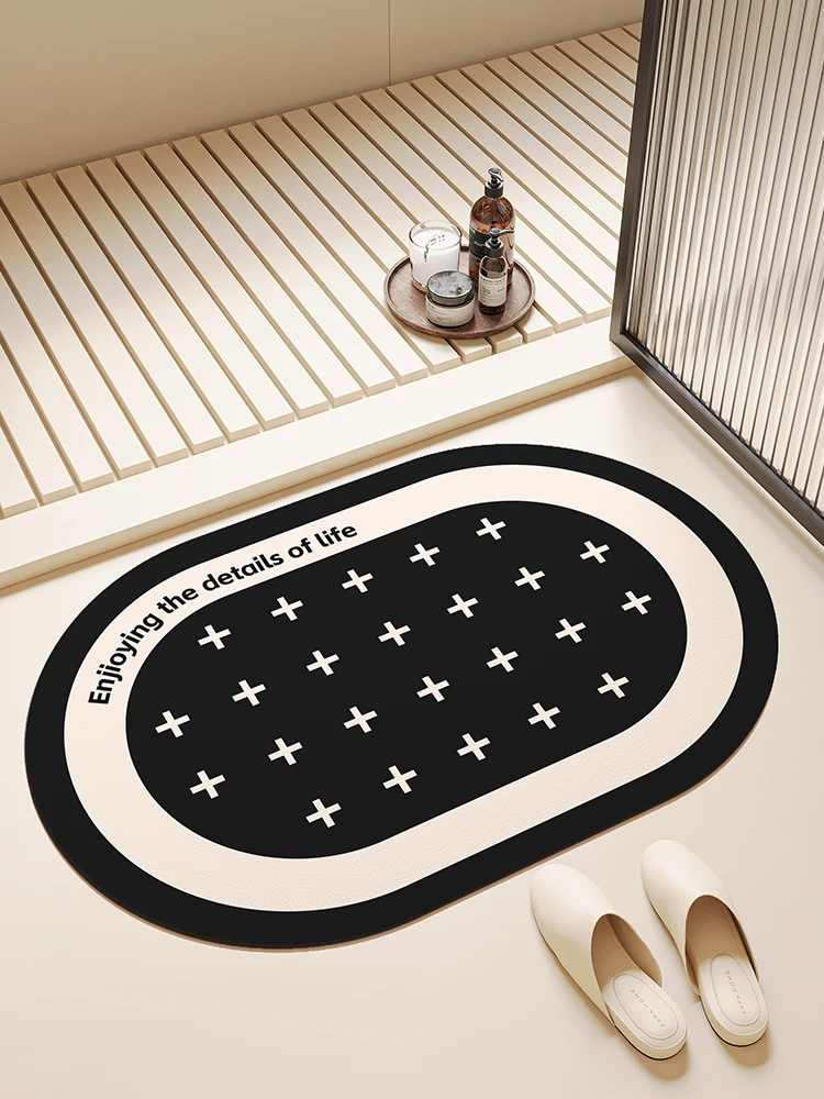 

Противоскользящий влаговпитывающий коврик Batoom для ванной, душа, раковины, туалета, прихожей, домашний декор, простой стильный напольный коврик