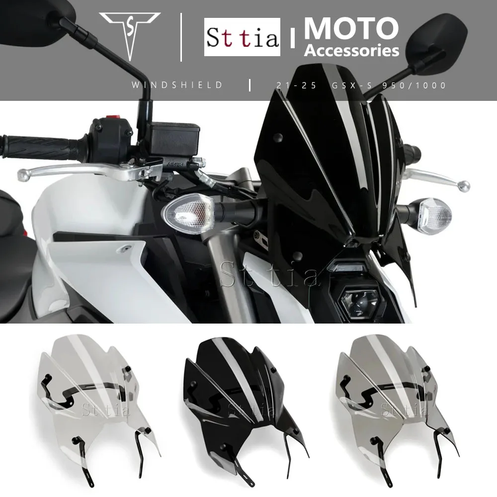 

For SUZUKI GSX-S950 GSX-S1000 GSX-S 950 GSXS 1000 Windshield Windscreen Motorcycle Accessories Wind Deflector 2021 2022 2023
