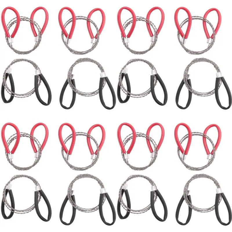 B97A-Pipe Cutters 16 Pcs Stainless Steel Cable Saw, Metal Wire Saw Hand Pocket String Rope Saw PVC Pipe Cutting Tool For Wood